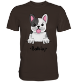 "Bulldog" - Premium Shirt - Schweinchen's Shop - Unisex-Shirts - Brown / S