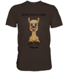 "Keep Calm" Alpaka - Premium Shirt - Schweinchen's Shop - Unisex-Shirts - Brown / S