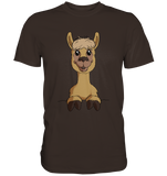 Alpaka o.T. - Premium Shirt - Schweinchen's Shop - Unisex-Shirts - Brown / S