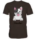 "Frenchie" - Premium Shirt - Schweinchen's Shop - Unisex-Shirts - Brown / S