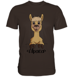 Alpaka m.T. - Premium Shirt - Schweinchen's Shop - Unisex-Shirts - Brown / S