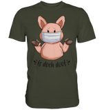 T-Shirt - "is doch doof" - Men - Schweinchen's Shop - Unisex-Shirts - Urban Khaki / S