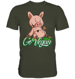 T-Shirt - "DickPig" - Vegan Edition - Men - Schweinchen's Shop - Unisex-Shirts - Urban Khaki / S