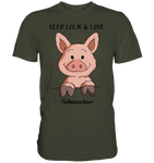 T-Shirt - "Keep Calm" - Men - Schweinchen's Shop - Unisex-Shirts - Urban Khaki / S