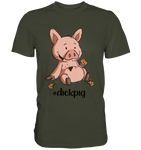 T-Shirt - "dickpig" - Men - Schweinchen's Shop - Unisex-Shirts - Urban Khaki / S
