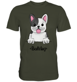 "Bulldog" - Premium Shirt - Schweinchen's Shop - Unisex-Shirts - Urban Khaki / S
