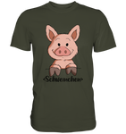 "Schweinchen" - Premium Shirt - Schweinchen's Shop - Unisex-Shirts - Urban Khaki / S