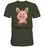 "großes Ferkel" - Men - Schweinchen's Shop - Unisex-Shirts - Urban Khaki / S