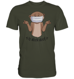 T-Shirt - "Is doch doof" - Men - Schweinchen's Shop - Unisex-Shirts - Urban Khaki / S