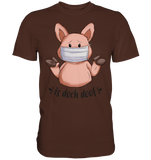 T-Shirt - "is doch doof" - Men - Schweinchen's Shop - Unisex-Shirts - Brown / S