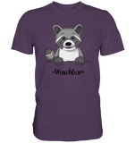 "Waschbär" - Premium Shirt - Schweinchen's Shop - Unisex-Shirts - Urban Purple / S