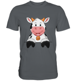 Kuh o-T. - Premium Shirt - Schweinchen's Shop - Unisex-Shirts - Dark Grey / S