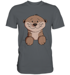 Otter T-Shirt - Premium Shirt - Schweinchen's Shop - Unisex-Shirts - Dark Grey / S