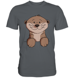 Otter T-Shirt - Premium Shirt - Schweinchen's Shop - Unisex-Shirts - Dark Grey / S