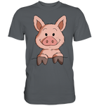 T-Shirt - Schweinchen - Men - Schweinchen's Shop - Unisex-Shirts - Dark Grey / S