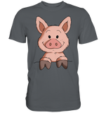 T-Shirt - Schweinchen - Men - Schweinchen's Shop - Unisex-Shirts - Dark Grey / S