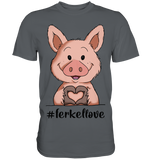T-Shirt - "ferkellove" - Men - Schweinchen's Shop - Unisex-Shirts - Dark Grey / S