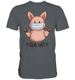 T-Shirt - "och nö" - Men - Schweinchen's Shop - Unisex-Shirts - Dark Grey / S