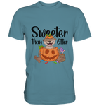 T-Shirt - "Sweeter than Otter" - Men - Schweinchen's Shop - Unisex-Shirts - Stone Blue / S