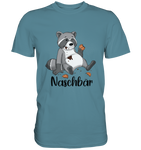 Naschbär - Premium Shirt - Schweinchen's Shop - Unisex-Shirts - Stone Blue / S