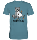 #cheatday - Premium Shirt - Schweinchen's Shop - Unisex-Shirts - Stone Blue / S