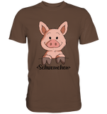 "Schweinchen" - Premium Shirt - Schweinchen's Shop - Unisex-Shirts - Chocolate / S