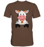 Kuh o-T. - Premium Shirt - Schweinchen's Shop - Unisex-Shirts - Chocolate / S