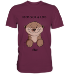 Otter "KEEP CALM" - Premium Shirt - Schweinchen's Shop - Unisex-Shirts -