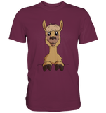 Alpaka o.T. - Premium Shirt - Schweinchen's Shop - Unisex-Shirts - Burgundy / S