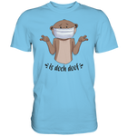 T-Shirt - "Is doch doof" - Men - Schweinchen's Shop - Unisex-Shirts - Sky Blue / S