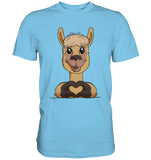 T-Shirt - "Herz" - Men - Schweinchen's Shop - Unisex-Shirts - Sky Blue / S