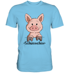 "Schweinchen" - Premium Shirt - Schweinchen's Shop - Unisex-Shirts - Sky Blue / S