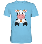 Kuh o-T. - Premium Shirt - Schweinchen's Shop - Unisex-Shirts - Sky Blue / S