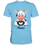"MUMU" - Premium Shirt - Schweinchen's Shop - Unisex-Shirts - Sky Blue / S
