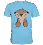 Otter T-Shirt - Premium Shirt - Schweinchen's Shop - Unisex-Shirts - Sky Blue / S
