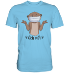 T-Shirt - "och nö" - Men - Schweinchen's Shop - Unisex-Shirts - Sky Blue / S