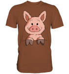 T-Shirt - Schweinchen - Men - Schweinchen's Shop - Unisex-Shirts - Chocolate / S