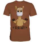T-Shirt - "och nö" - Men - Schweinchen's Shop - Unisex-Shirts - Chocolate / S