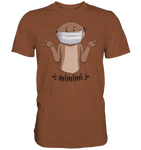 T-Shirt - "mimimi" - Men - Schweinchen's Shop - Unisex-Shirts - Chocolate / S
