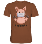 T-Shirt - "mimimi" - Men - Schweinchen's Shop - Unisex-Shirts - Chocolate / S