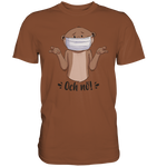 T-Shirt - "och nö" - Men - Schweinchen's Shop - Unisex-Shirts - Chocolate / S