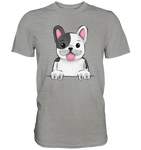 Frenchie o.T. - Premium Shirt - Schweinchen's Shop - Unisex-Shirts - Sports Grey (meliert) / S