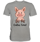 "großes Ferkel" - Men - Schweinchen's Shop - Unisex-Shirts - Sports Grey (meliert) / S