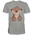 Otter T-Shirt - Premium Shirt - Schweinchen's Shop - Unisex-Shirts - Sports Grey (meliert) / S
