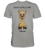 T-Shirt - "Keep Calm" - Men - Schweinchen's Shop - Unisex-Shirts - Sports Grey (meliert) / S