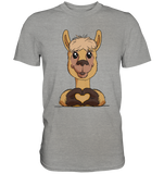 T-Shirt - "Herz" - Men - Schweinchen's Shop - Unisex-Shirts - Sports Grey (meliert) / S