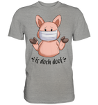 T-Shirt - "is doch doof" - Men - Schweinchen's Shop - Unisex-Shirts - Sports Grey (meliert) / S