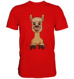 Alpaka o.T. - Premium Shirt - Schweinchen's Shop - Unisex-Shirts - Red / S