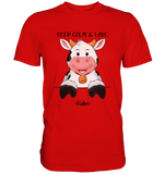T-Shirt - "Keep Calm" - Kuh - Men - Schweinchen's Shop - Unisex-Shirts - Red / S