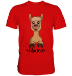 Alpaka m.T. - Premium Shirt - Schweinchen's Shop - Unisex-Shirts - Red / S